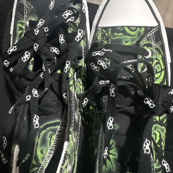 Converse CTAS Pro High Blk/Green Monster Canvas Shoe Men 10.5/Wm 12.5 A04140C - Picture 8 of 8